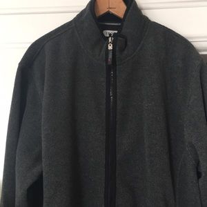Men’s Gray Full Zip Izod L Fleece